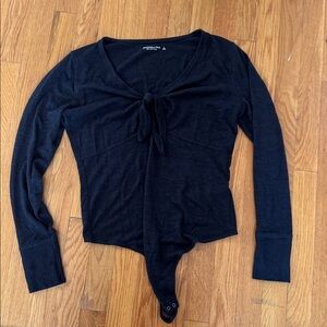 Abercrombie & Fitch Navy Cozy Top